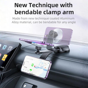 C292 360 Free Rotating LED Breathing Indicator Light Max 15W Fast Charging Wireless Phone Holder