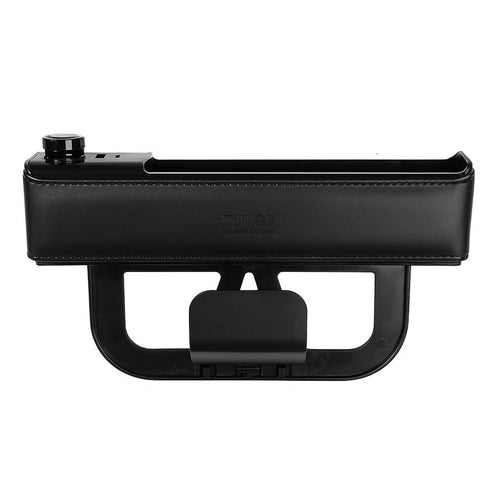 Premium Leather Car Storage &amp; Charger Organizer
