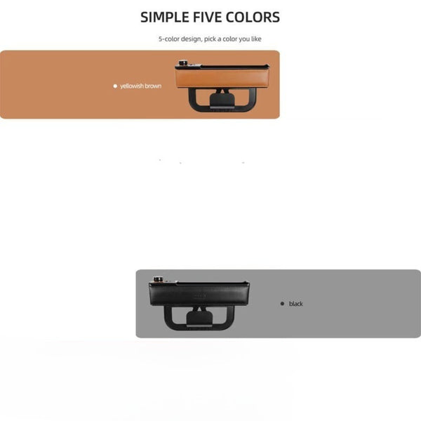 Premium Leather Car Storage &amp; Charger Organizer