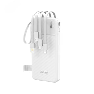 DUDAO K11Pro 20000mAh Power Bank with Built-in Cables & Phone Stand