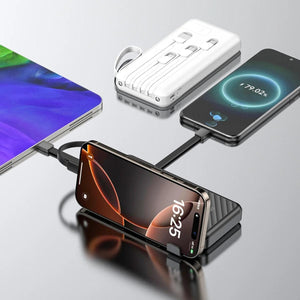 DUDAO K11 10000mAh Power Bank with Built-in Cables & Phone Stand