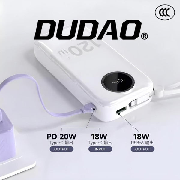 DUDAO K13 10000mAh 120W Fast Charging Power Bank