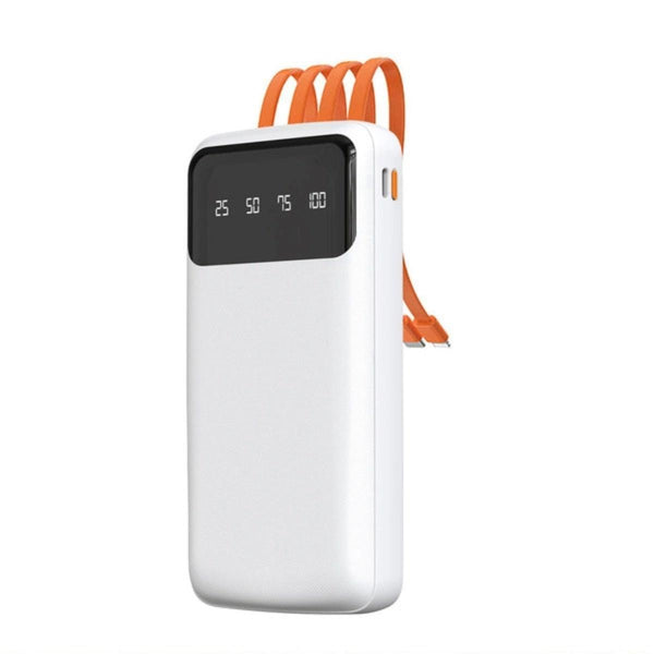 DUDAO K6Pro 10000mAh Power Bank with Built-in Cables
