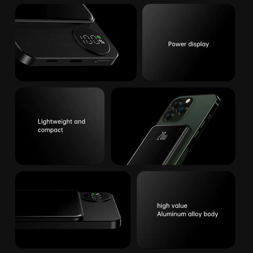 Delicate Magnetic 22.5W Wireless Charging Power Bank