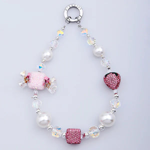 PICOCICI Diamond Bell Strawberry phone charm