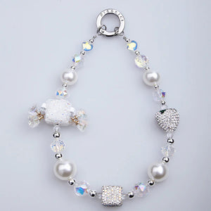 PICOCICI Diamond Bell Strawberry phone charm