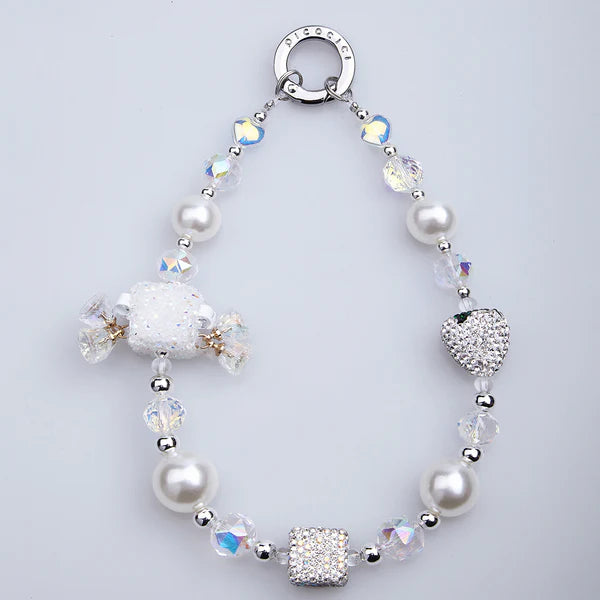 PICOCICI Diamond Bell Strawberry phone charm