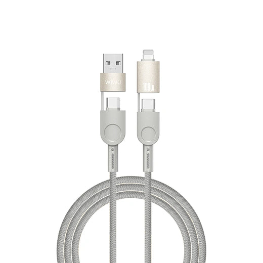 WiWU RAPTOR 100W Charging Cable A+C-C+L (1.2M) Wi-C051