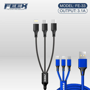 FEEX FE-33 3-in-1 USB Cable