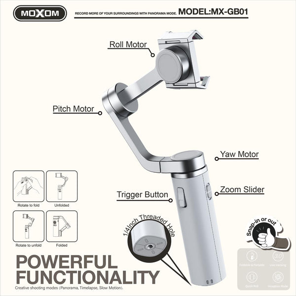 MOXOM MX-GB01 Fold Gimbal Stabilizer