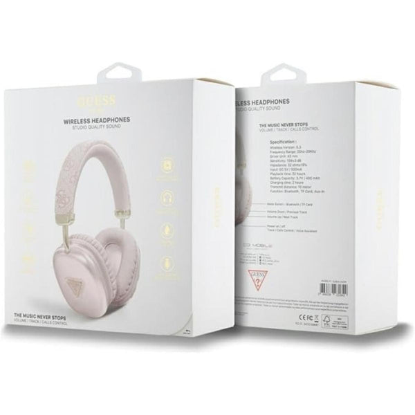 GUESS 4G Bluetooth Headphones with Gold Accents