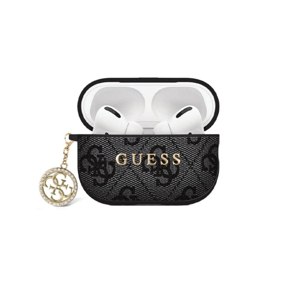 GUESS 4G PU AirPods Case with Strass Charm