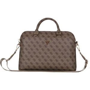 GUESS 4G PU Laptop Bag with Handles & Strap