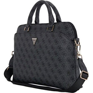 GUESS 4G PU Laptop Bag with Handles & Strap
