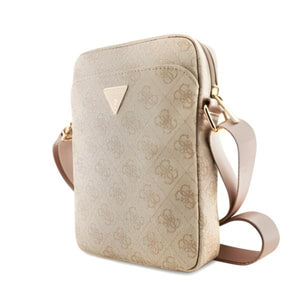 GUESS 4G PU Triangle Logo Shoulder Bag 