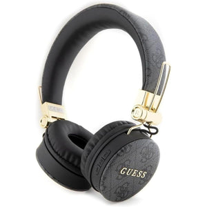 GUESS Bluetooth Headphones 4G PU Leather With Metal Logo