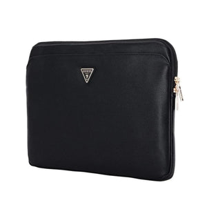 GUESS Grained PU Laptop Sleeve with Zipper