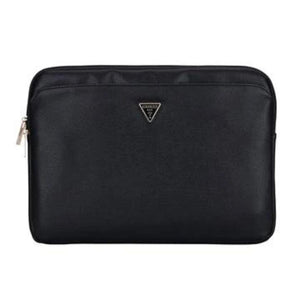 GUESS Grained PU Laptop Sleeve with Zipper
