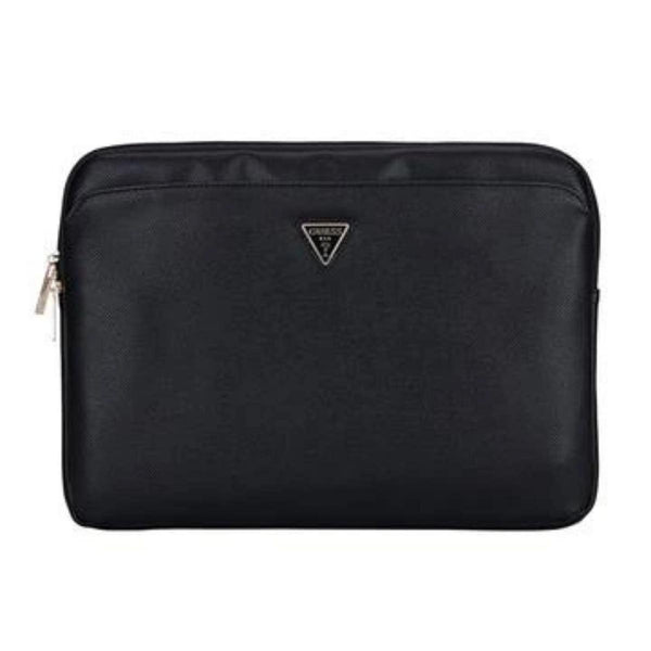 GUESS Grained PU Laptop Sleeve with Zipper