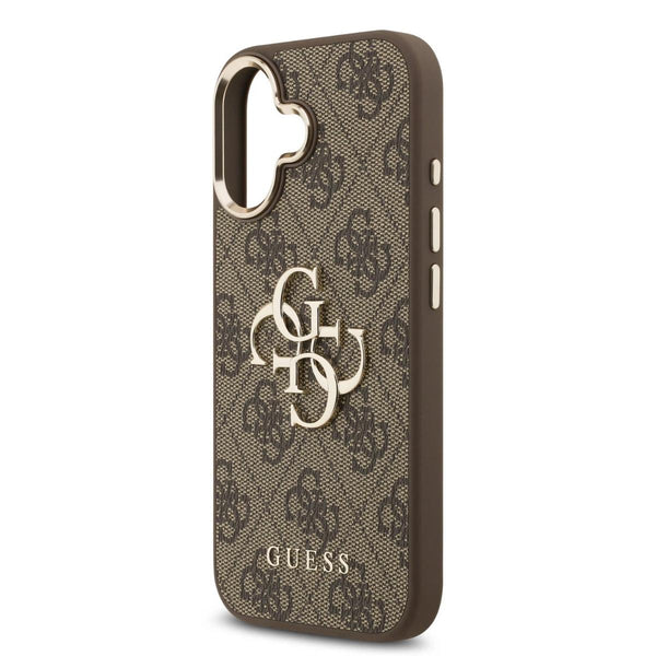 GUESS MagSafe 4G PU Leather Case with Gold Accents
