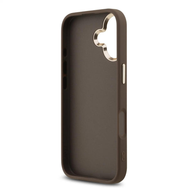 GUESS MagSafe 4G PU Leather Case with Gold Accents