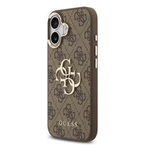 GUESS MagSafe 4G PU Leather Case with Gold Accents