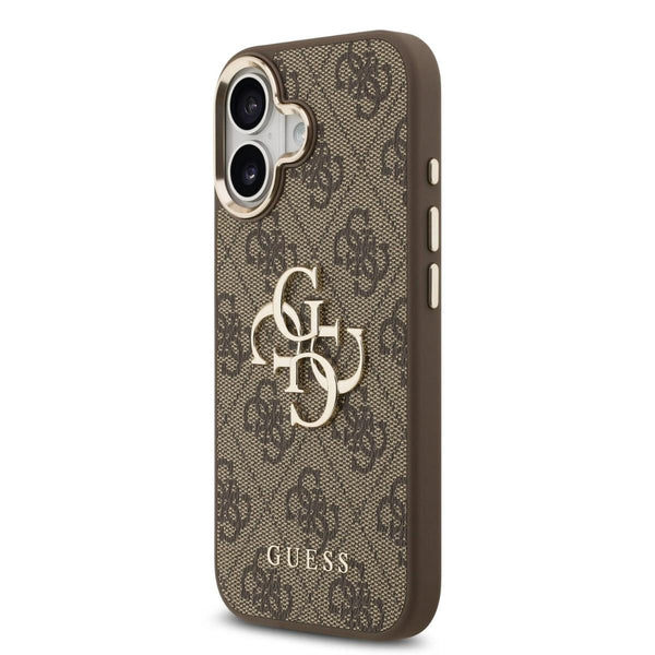 GUESS MagSafe 4G PU Leather Case with Gold Accents