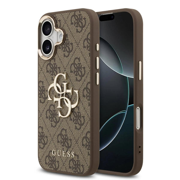 GUESS MagSafe 4G PU Leather Case with Gold Accents