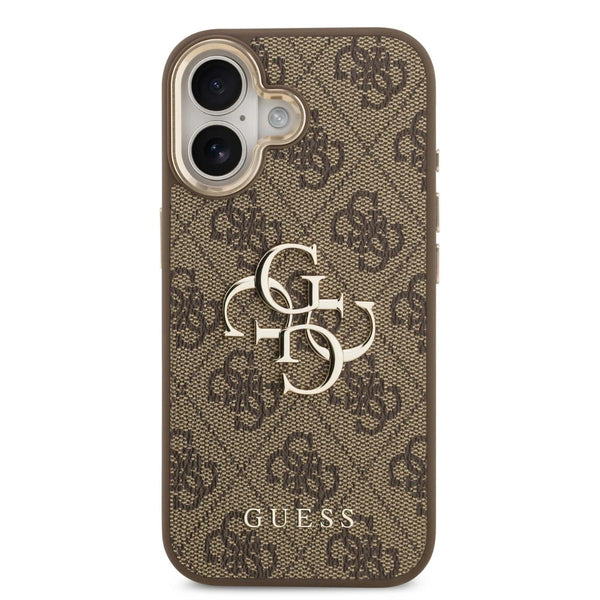 GUESS MagSafe 4G PU Leather Case with Gold Accents