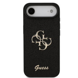 GUESS PU Glitter Case with Big 4G Metal Logo