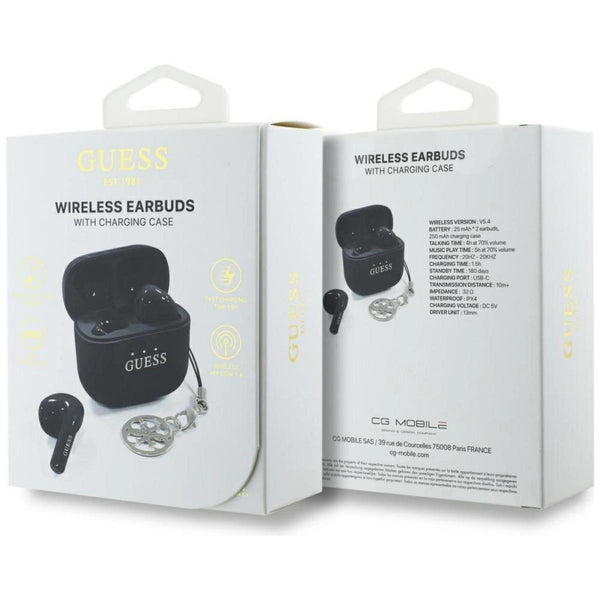 GUESS TWS Glossy Earphones with Classic Logo
