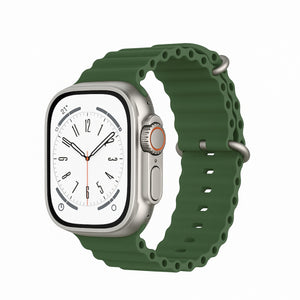 ATB Ocean Double Button Silicone Apple Watch Band