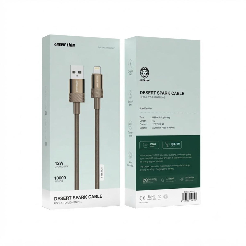 Green_Lion_Desert_Spark_USB-A_to_Lightning_Cable_1M_-_12W