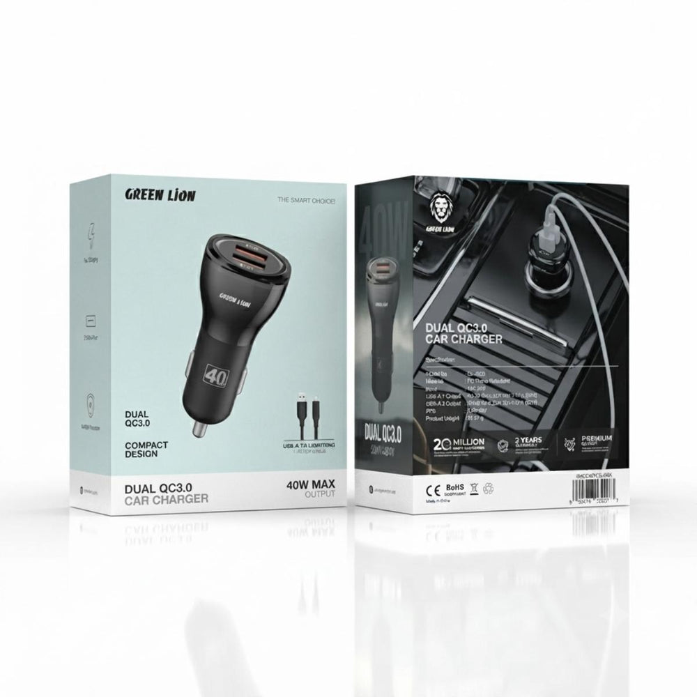 Green_Lion_Dual_QC30_Car_Charger_40W_Qc_20W20W_with_USB-A_to_Lightning_Cable_1M