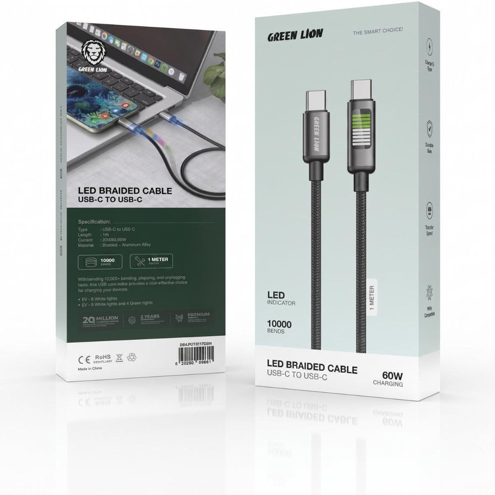 Green_Lion_LED_Braided_Cable_USB-C_to_USB-C