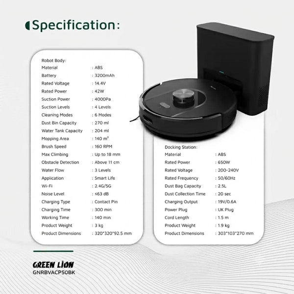 Green_Lion_Smart_Robot_Vacuum_Pro_4000Pa_Suction