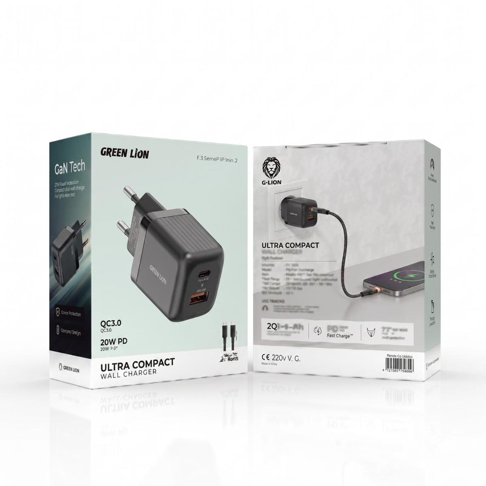 Green_Lion_Ultra_Compact_GaN_Wall_Charger_20W_PD__QC30_with_Type-C_to_Lightning_Cable_-_Eu_Plug