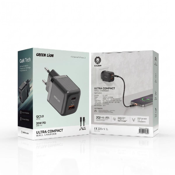 Green_Lion_Ultra_Compact_GaN_Wall_Charger_20W_PD__QC30_with_Type-C_to_Lightning_Cable_-_Eu_Plug