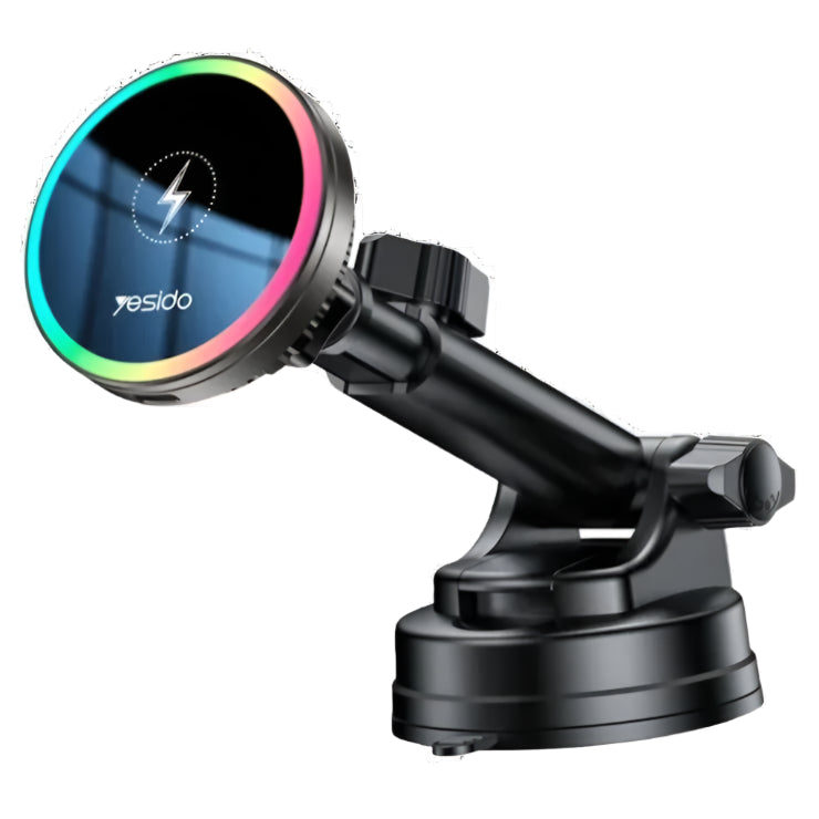 YESIDO C315 Car Wireless Charger Set Suction Cup 15W Fast Charging Stand