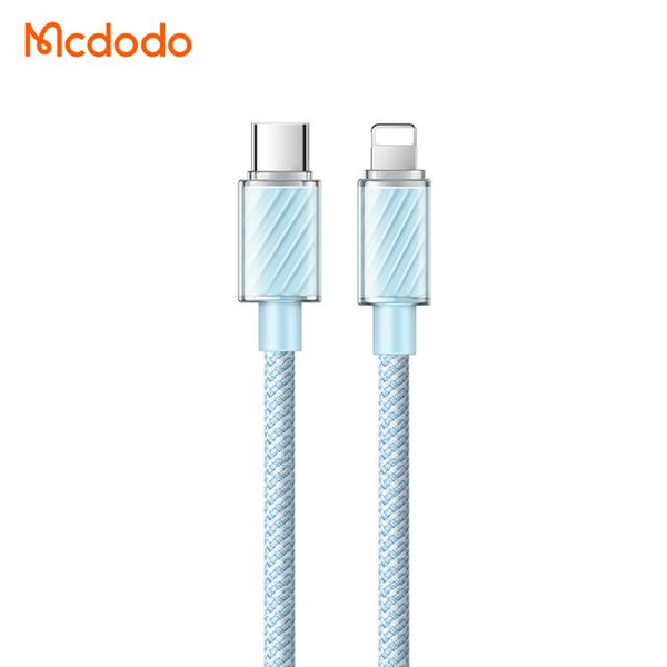 MCDODO CA-3660 36W Type-C to Lightning Transparent Data Cable 1.2m