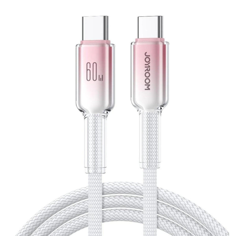JOYROOM S-A42 Crystal-Clear Series 60W Fast Charging Data Cable (Type-C to Type-C) 1.2M
