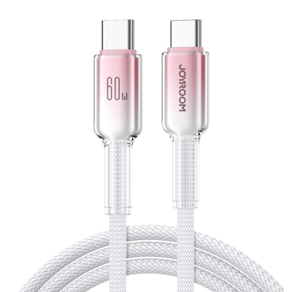 JOYROOM S-A42 Crystal-Clear Series 60W Fast Charging Data Cable (Type-C to Type-C) 1.2M
