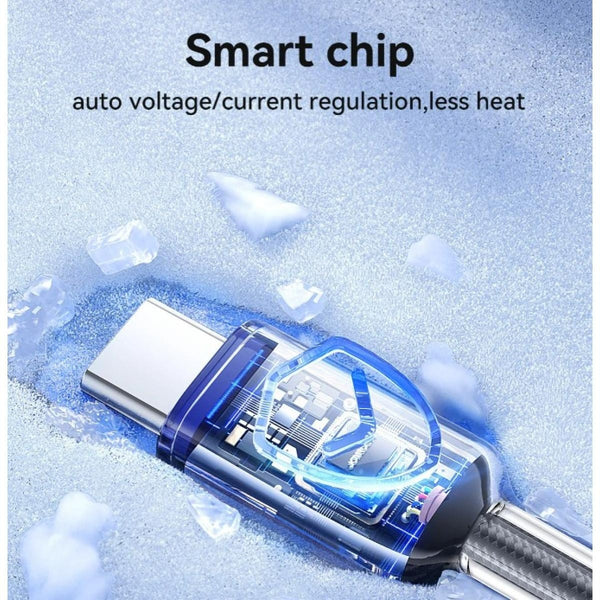 JOYROOM S-A42 Crystal-Clear Series 60W Fast Charging Data Cable (Type-C to Type-C) 1.2M