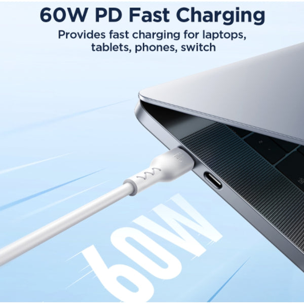 JOYROOM SA26-CC3 Flash Charge Series 60W (Type-C to Type-C) Fast Charging Data Cable 1M