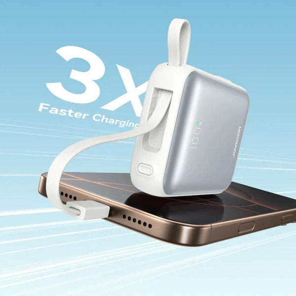 JOYROOM 22.5W mini Power Bank with Dual Cables 10000mAh JR-PBF27