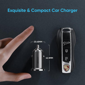 JOYROOM C-A35 45W Mini 2-Port Fast Car Charger