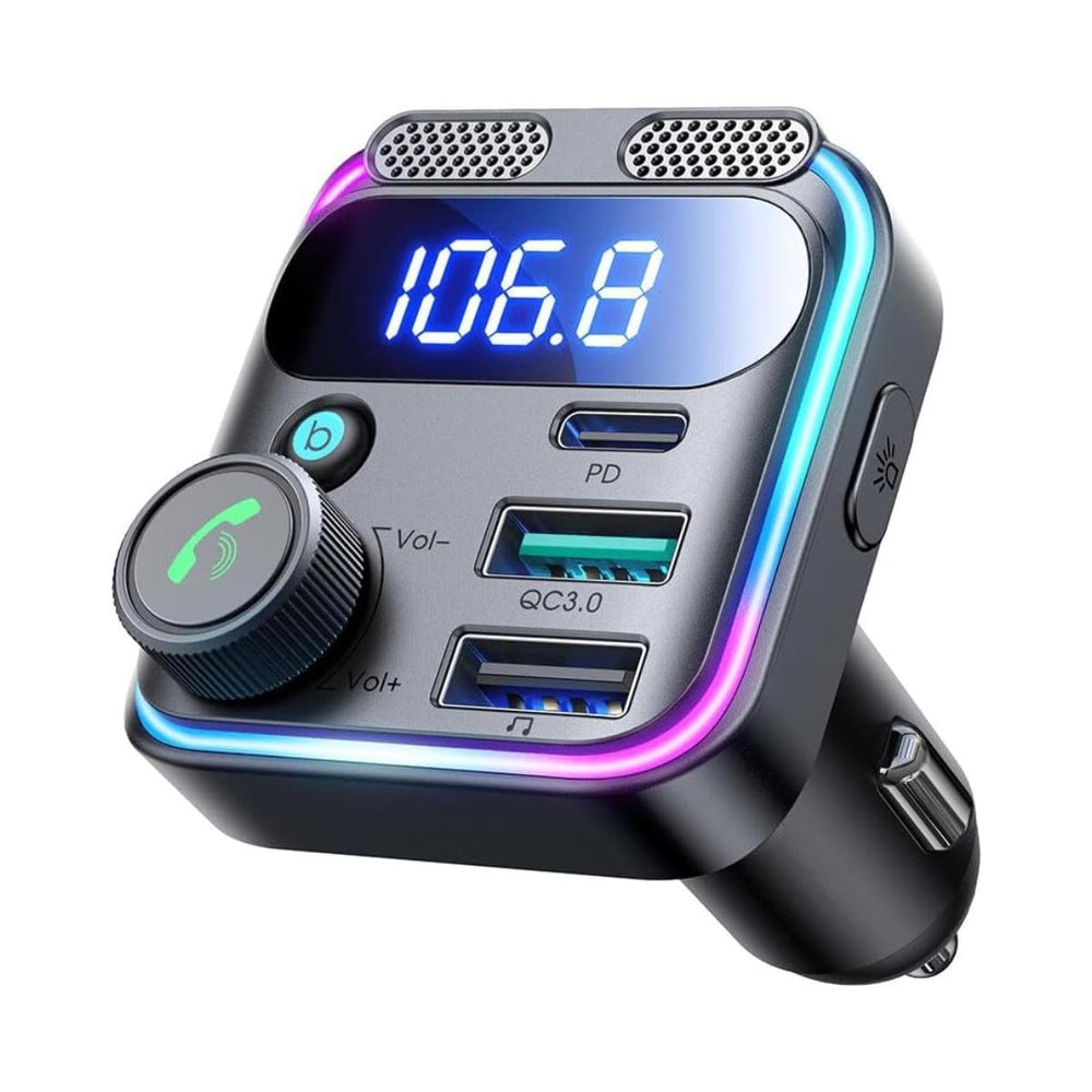 JOYROOM JR-CCB01 48W Dual-Mic Car Wireless FM Transmitter