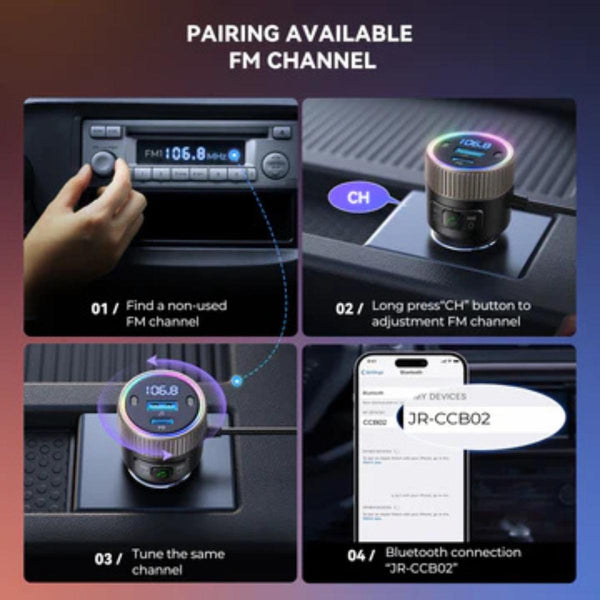 JOYROOM JR-CCB02 60W Car Wireless FM Transmitter
