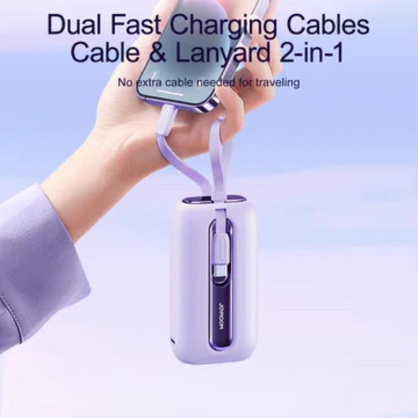 JOYROOM JR-L012 22.5W Powerbank-bulit-in 2in1 cable