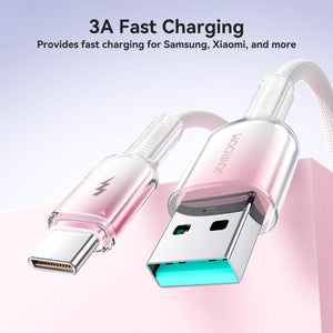 JOYROOM S-A42 Crystal-Clear Series Type-C 3A Fast Charging Cable